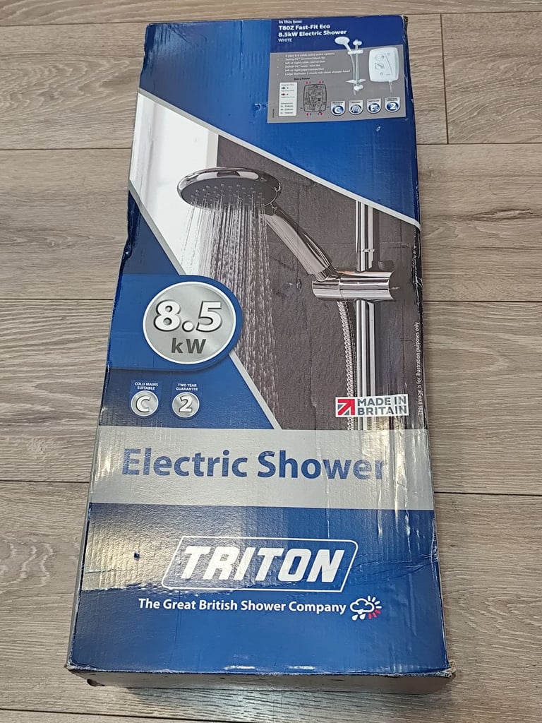 image for TRITON T80Z FAST-FIT ECO ELECTRIC SHOWER 8.5KW MADE IN BRITIAN
