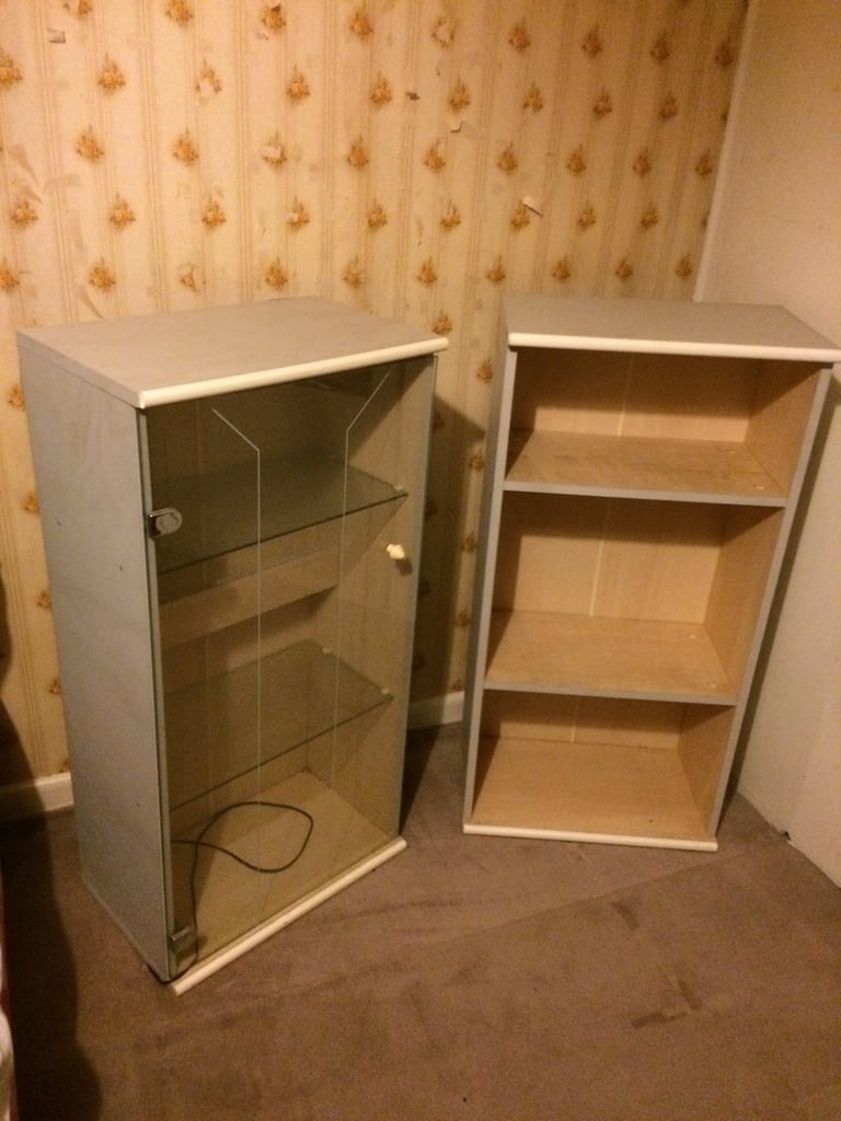 Matching Display cabinet and Bookcase 