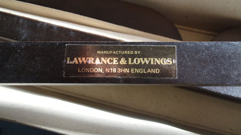 LAWRANCE AND LOWINGS TAPESTRY FRAME IN A MAHOGANY COLOUR WOOD