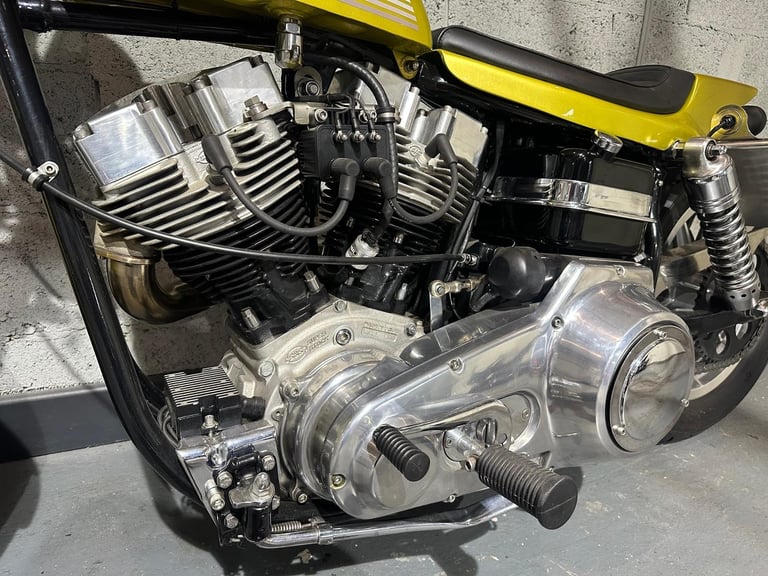 Harley-Davidson. Magazine featured Flattracker. 93 cubic inch S&S Engine