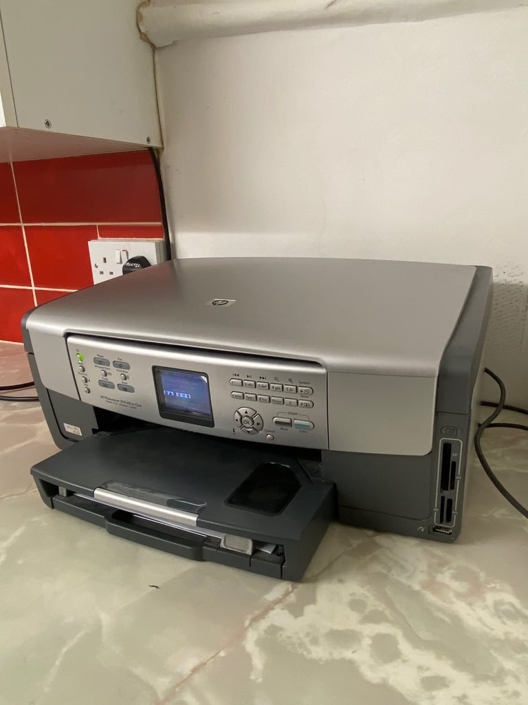 HP Photosmart 3110 All-in-One Printer | Copier | Scanner | USB | Working (No Ink)