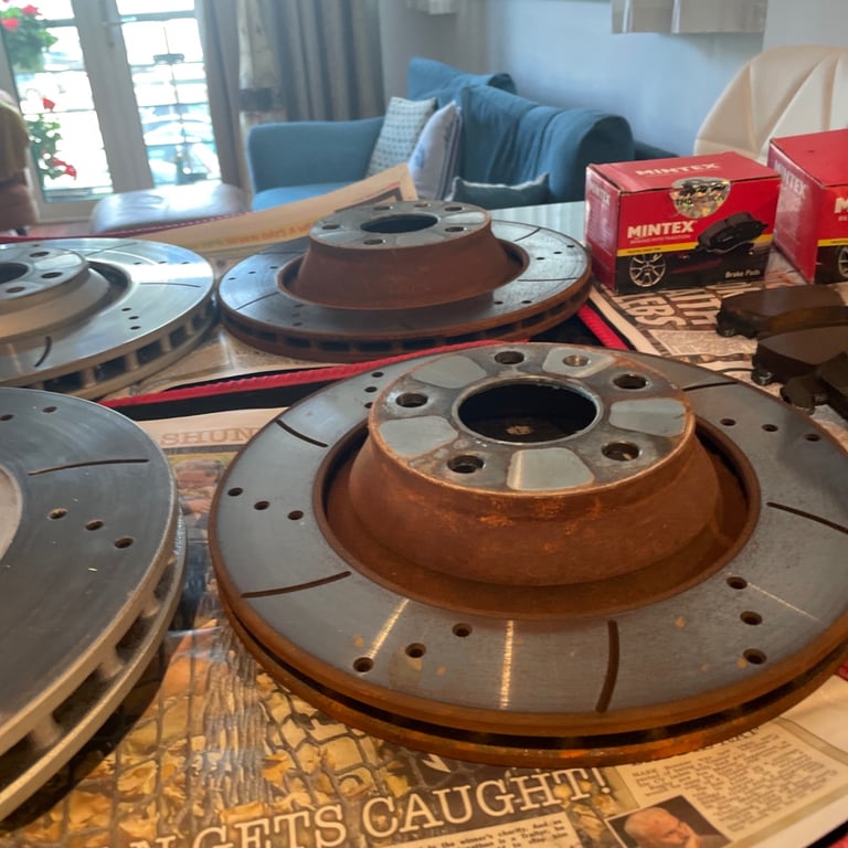 Drilled and grooved discs for Audi TTS Mk two