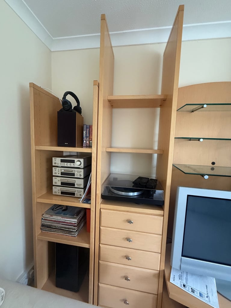 image for Shelving units x4 with cupboard and drawer inserts