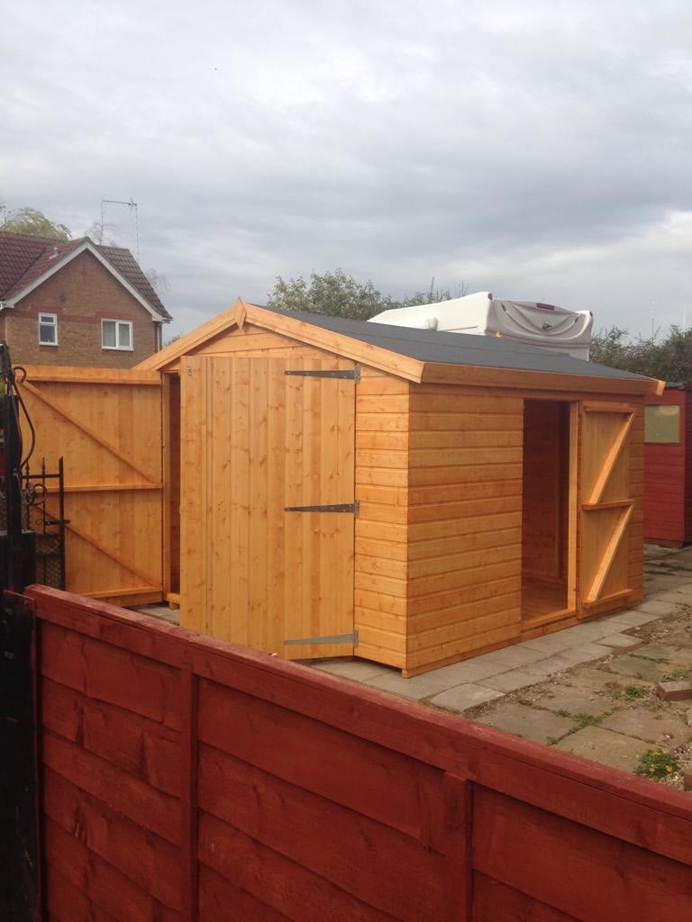 K&d bespoke sheds Ltd 12x12 apex 