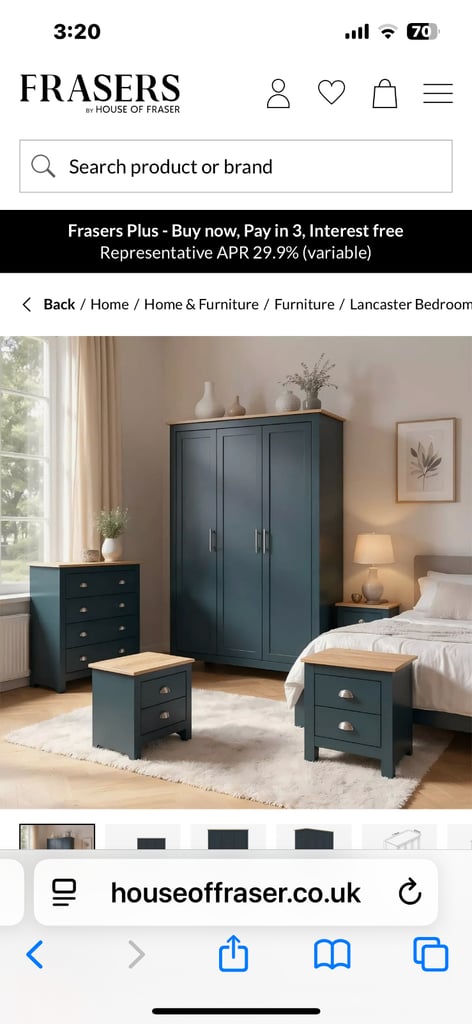 Stunning 4 piece bedroom furniture set 