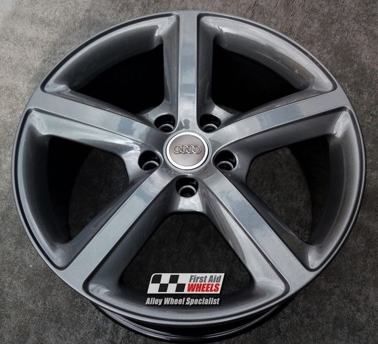 R443A SWAP for Ours AUDI Q5 8R 4X 19'' GENUINE 5 SPOKE ANTHRACITE GREY ALLOY WHEELS