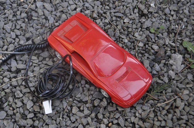 image for Retro Ferrari shaped home telephone