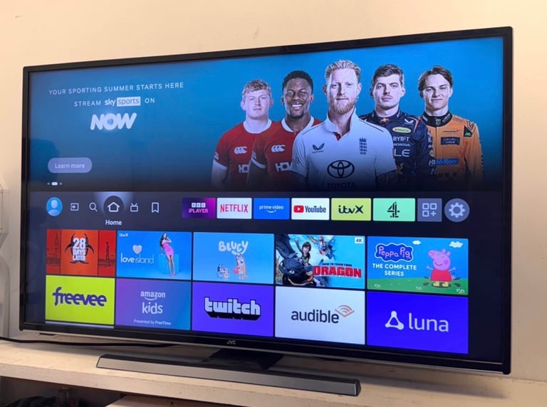 image for 43” 4K JVC Smart   Wifi Ultra Hd led tv   Excellent condition