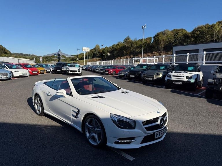 2016 MERCEDES SL400 AMG SPORT CONVERTIBLE White with only 9,000 miles one owner