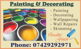 Painting, decorating, wallpapering