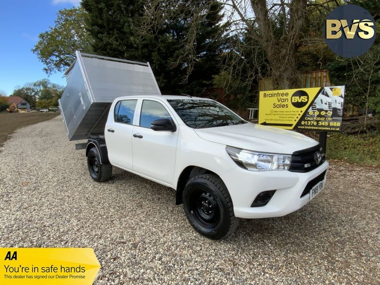 2019 Toyota Hilux 2.4 D-4D Active Tipper Double Cab 4dr Diesel Manual 4WD Euro 6 (3.5t) (150  TIP...