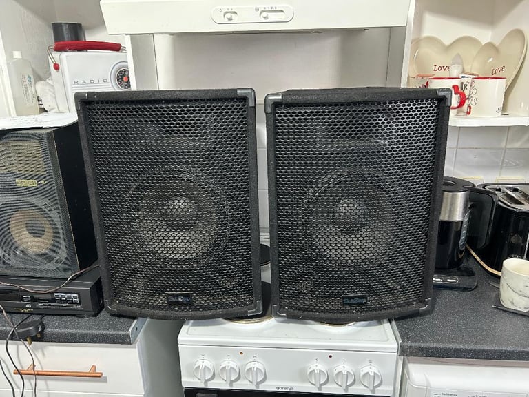Pair Sub Zero PA DJ Disco speakers 150 watts each