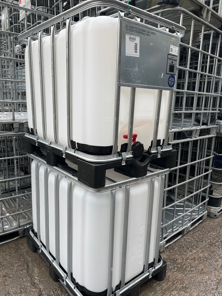 600 LITRE FOOD GRADE IBC TANKS 