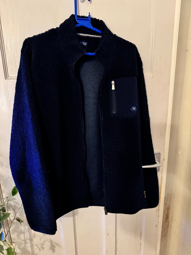 image for Lincoln blue fleece jacket size Large