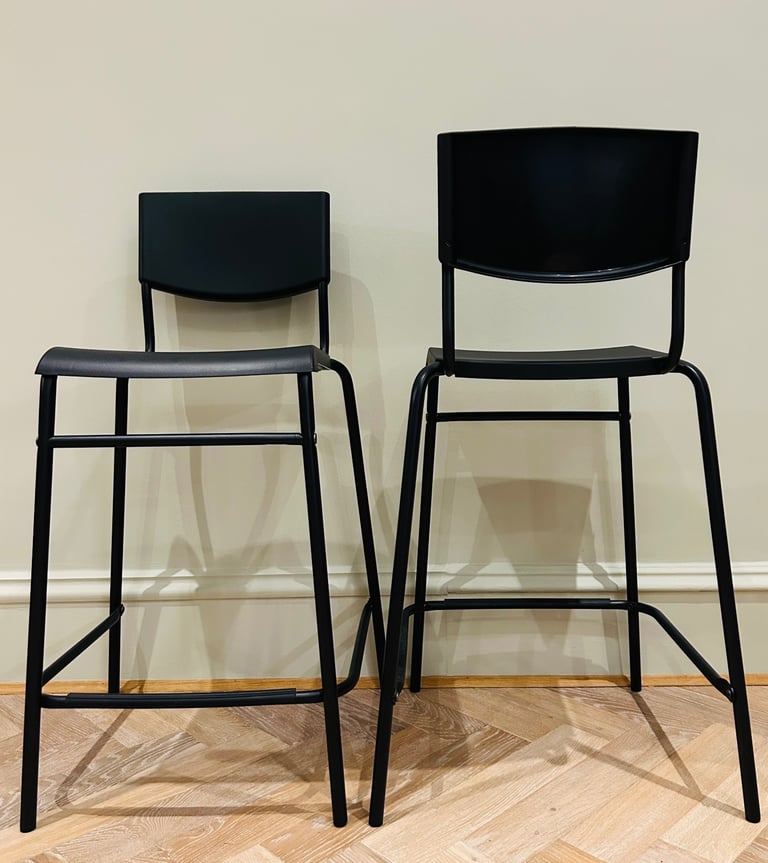 Ikea Black Stackable Stool (£20 for two)