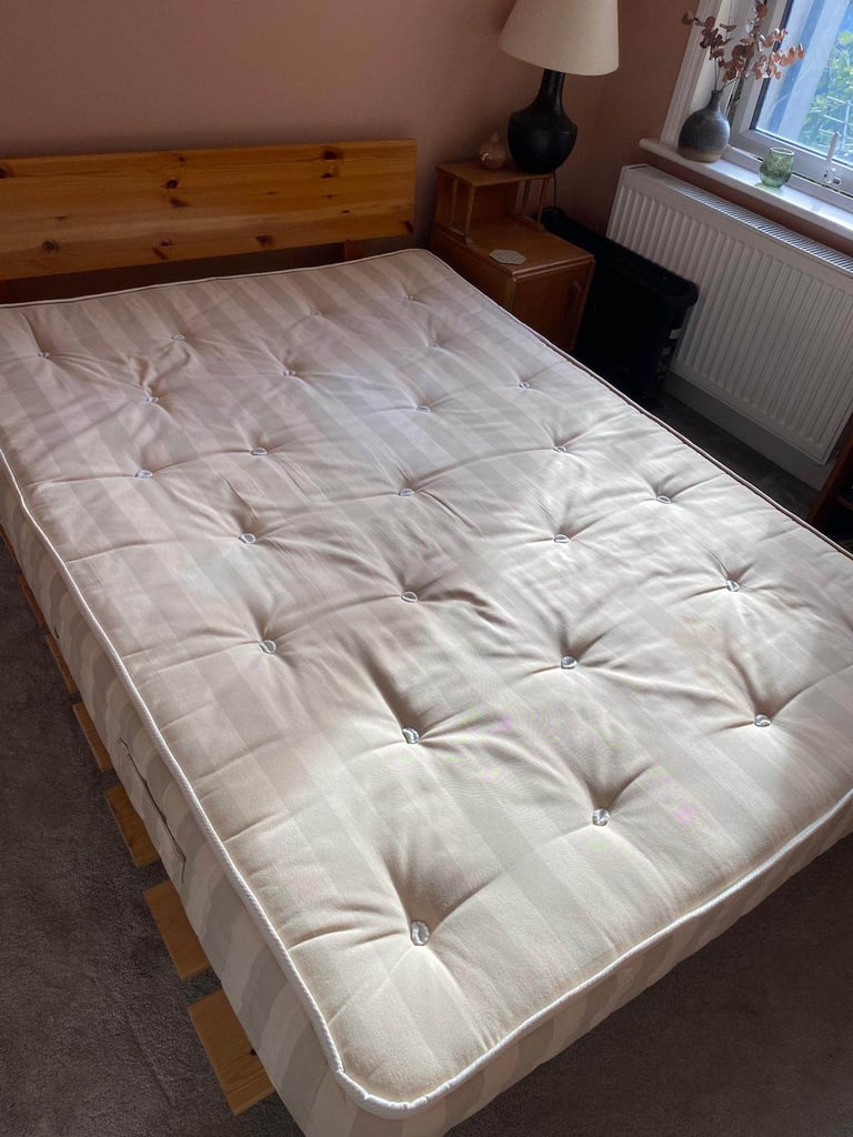 image for Warren Evans double bed frame and mattress