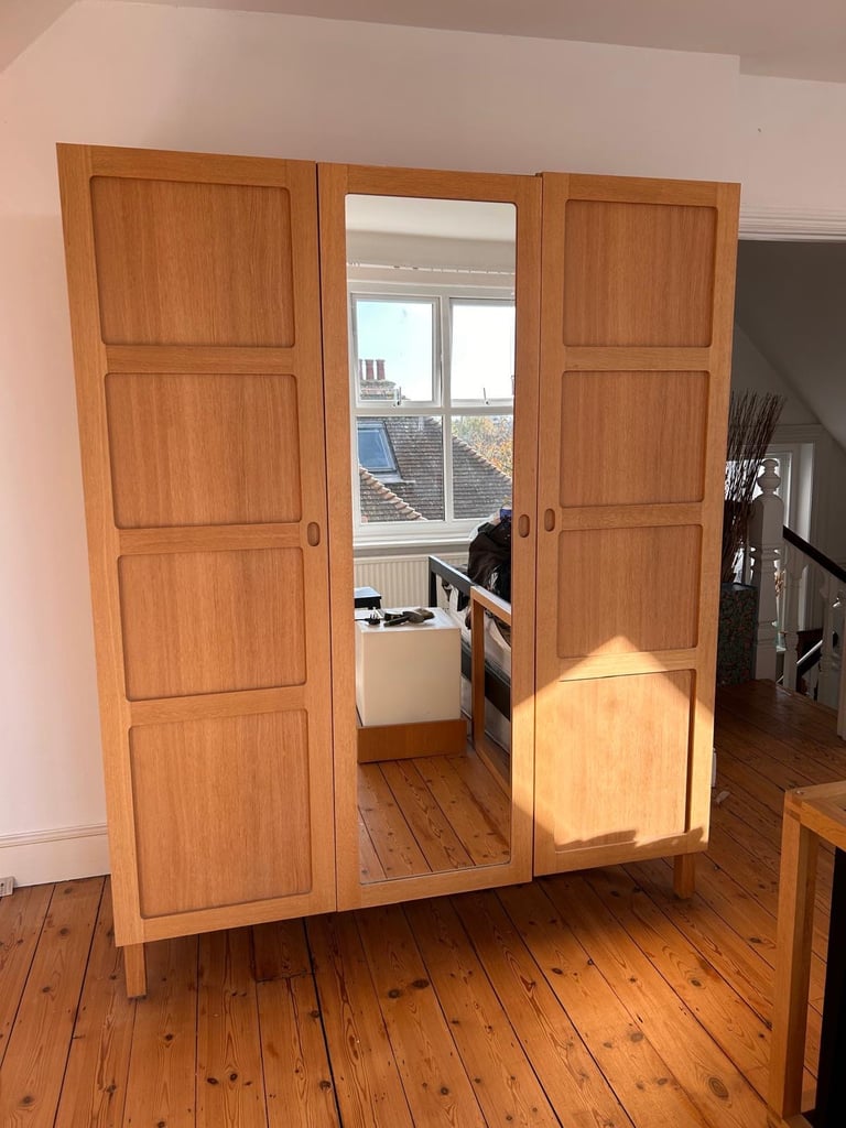 Habitat Radius 3 Door Wardrobe - Oak