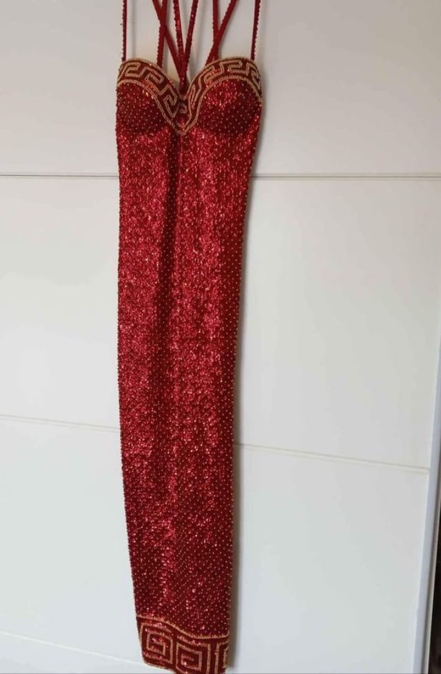 image for Tropical brand vintage 80s sequin dress