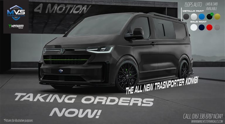 image for VOLKSWAGEN TRANSPORTER LWB 4MOTION VENOM EDITION 150BHP AUTO KOMBI - TAILGATE