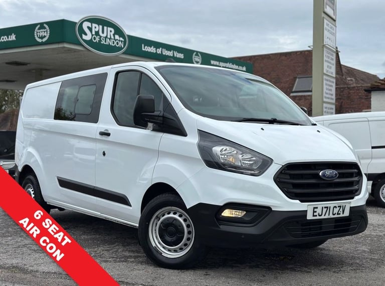 2021 Ford Transit Custom 2.0 320 EcoBlue Leader Crew Van Double Cab 5dr Diesel Manual L2 H1 Euro ...