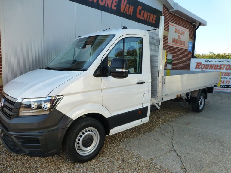 2021 Volkswagen Crafter £ 65  A WEEK - 2021 VOLKSWAGEN CRAFTER DROPSIDE TRUCK 4.1M BED AC EURO 6 ...