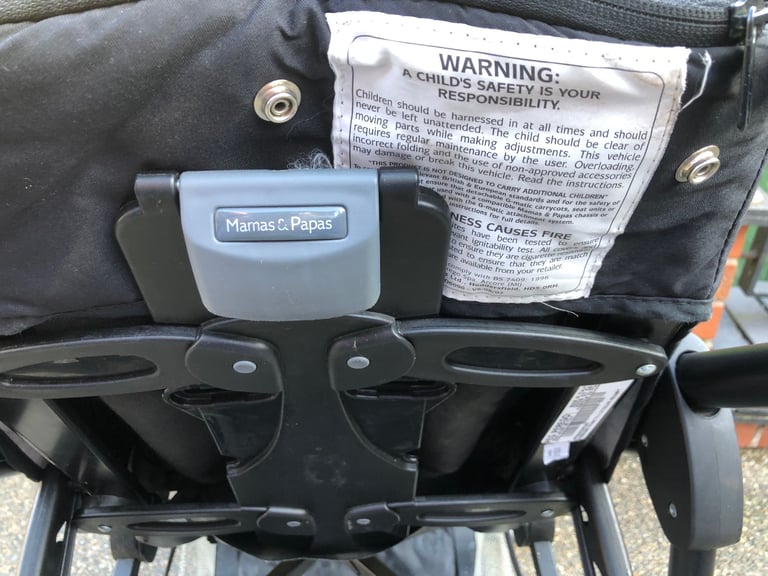 MAMAS and PAPAS PRAMETTE BLACK PUSHCHAIR 