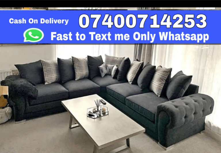 image for Brand New Verona Sofas - Fabric Corner & 3+2 Seater Sofa Available - fast reply me whats app