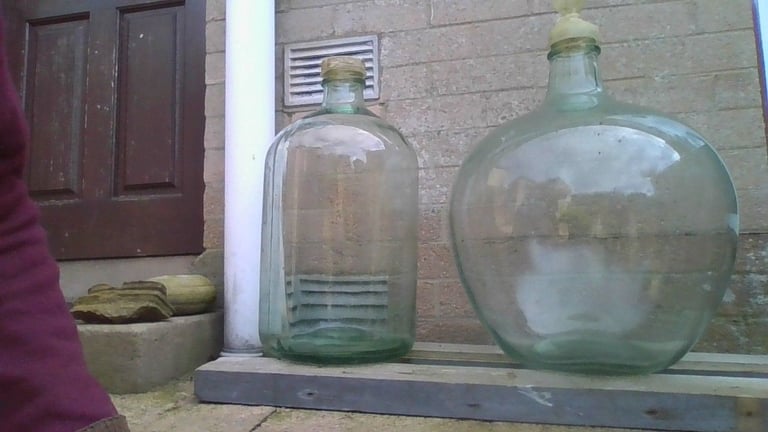 image for 2 Large glass carboys