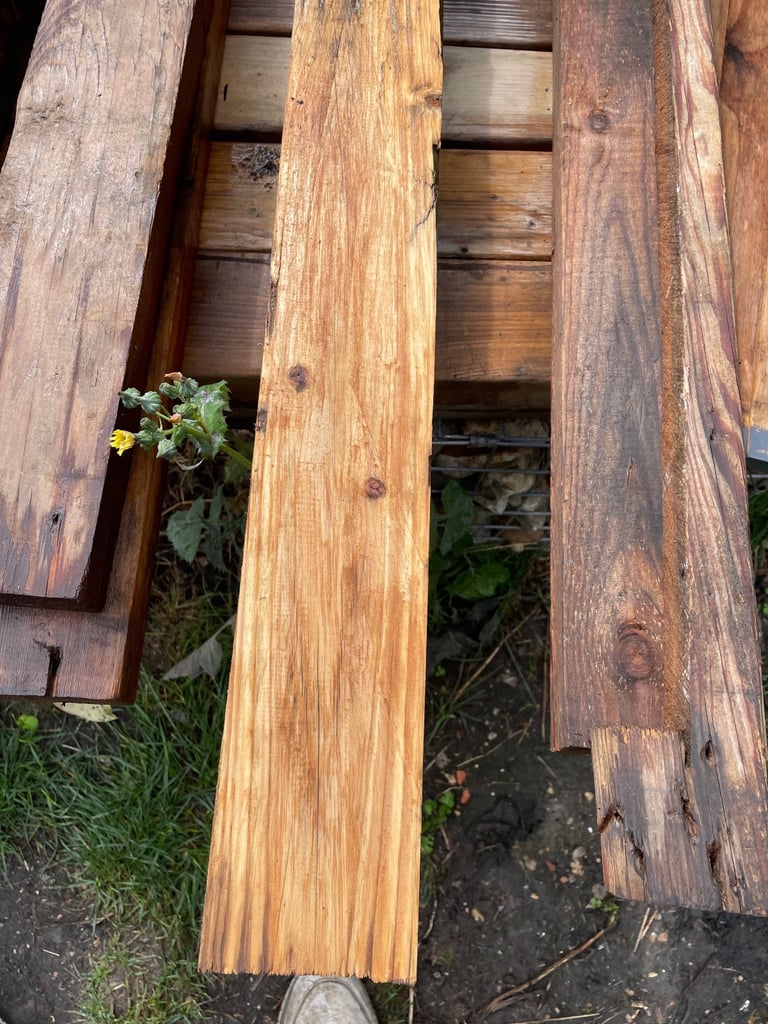 Seasoned Timber approximately 92cm x 9.5cm x 9.5 cm