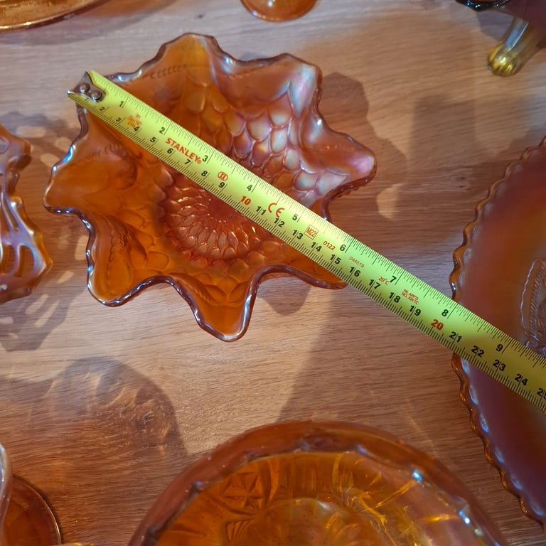 Carnival glass collection