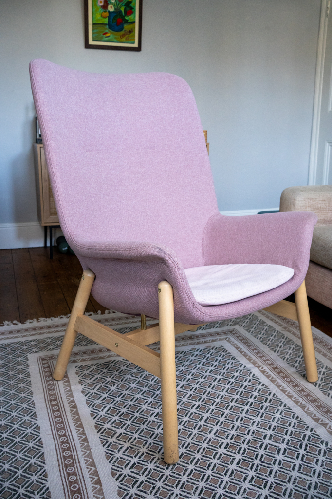 LINNEBÄCK chair, Vissle dark gray - IKEA