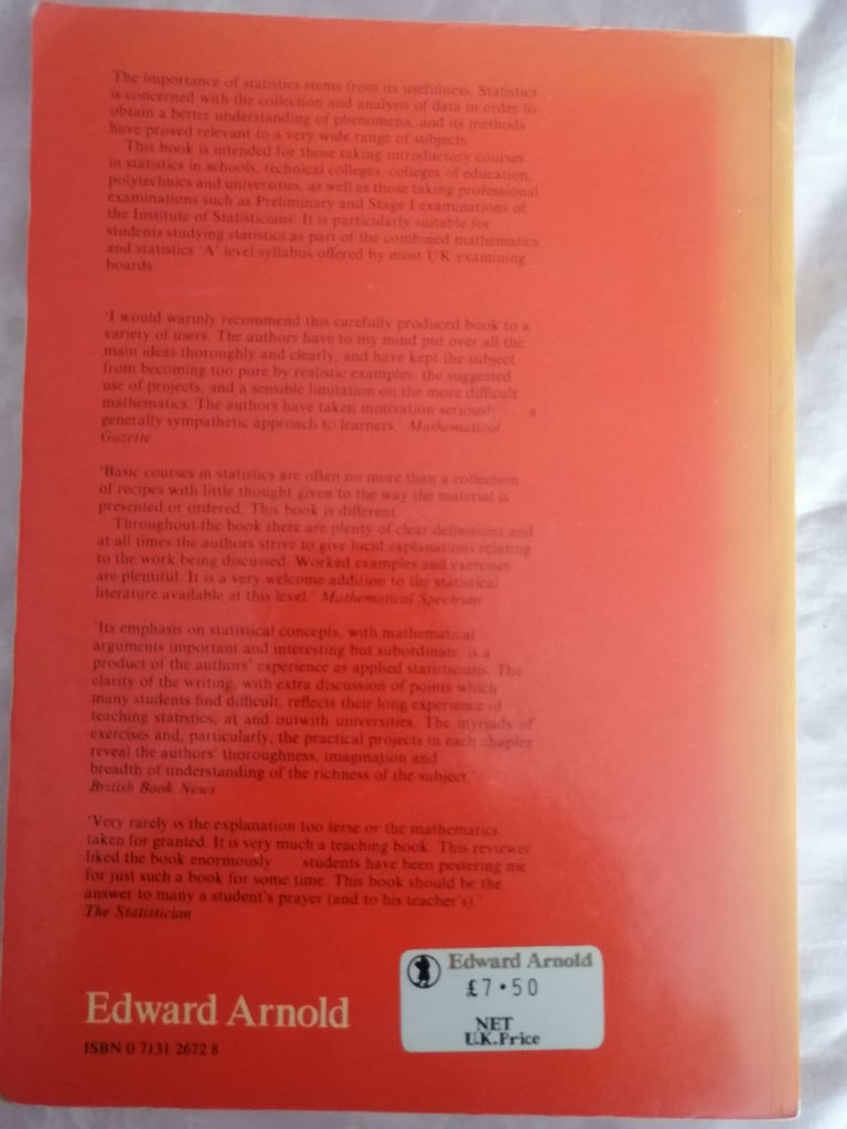 A Basic Course in Statistics (Clarke & Cooke)