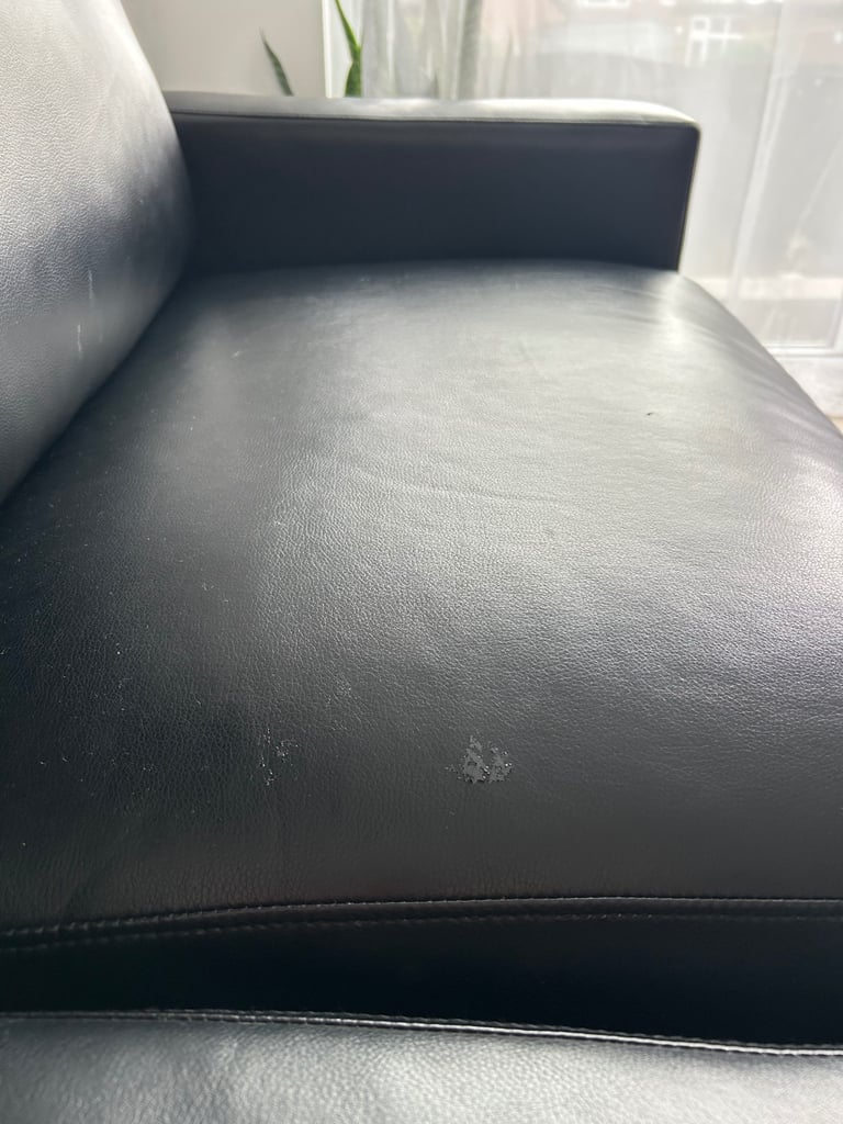 Black Leather Couch