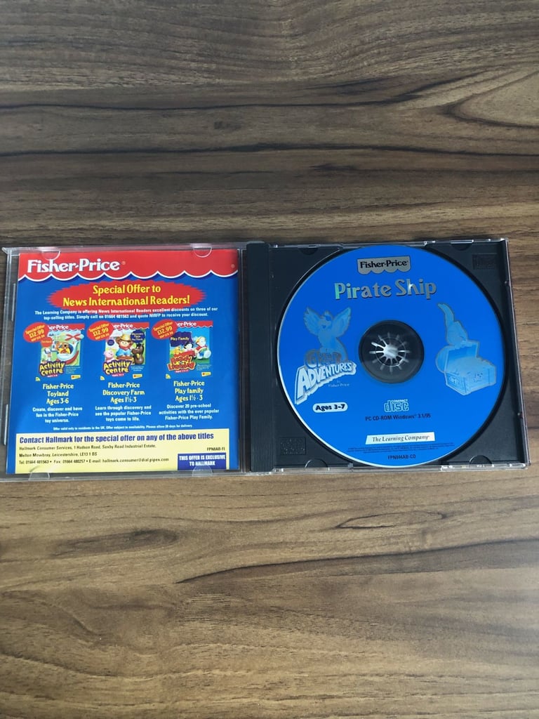 PIRATE SHIP GREAT ADVENTURES BY FISCHER-PRICE PC CD ROM (£2)