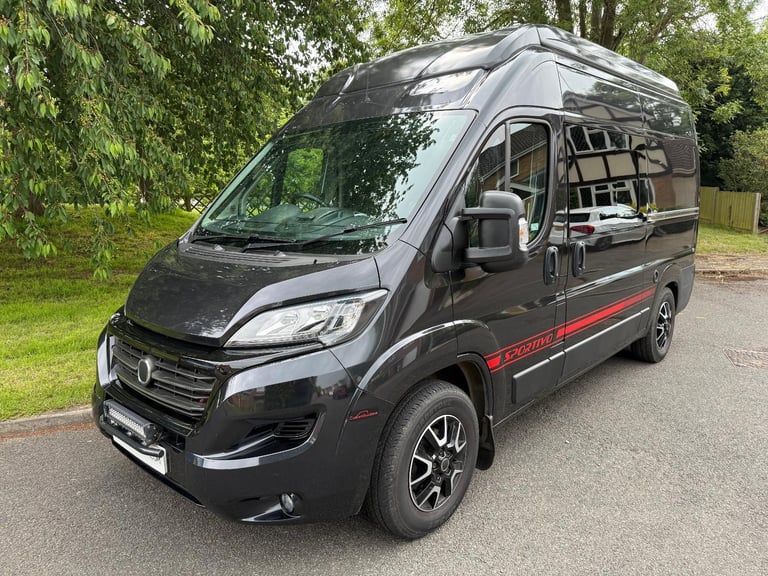 2019 Fiat Ducato Sportivo MWB Sunbox Camper Fixed Bed & Roof Bed Solar LPG Tank