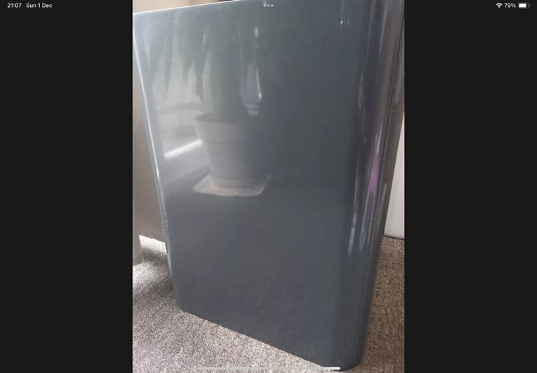 Vitra Nest cloakroom wall mounted vanity unit Anthracite gloss grey