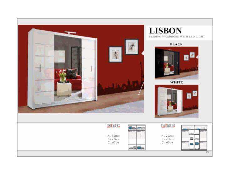 GUARANTEED PRICE- BRAND NEW 2 3 DOOR GERMAN SLIDING TWO THREE DOOR WARDROBE IN 4 COLORS *
