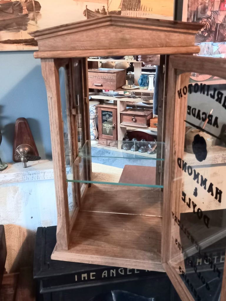 Oak Jewellery Display Cabinet