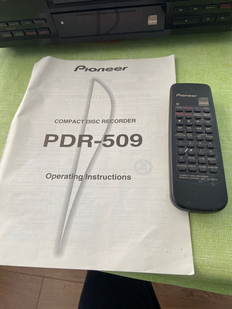 Pioneer PDR-509 Compact Disc Recorder