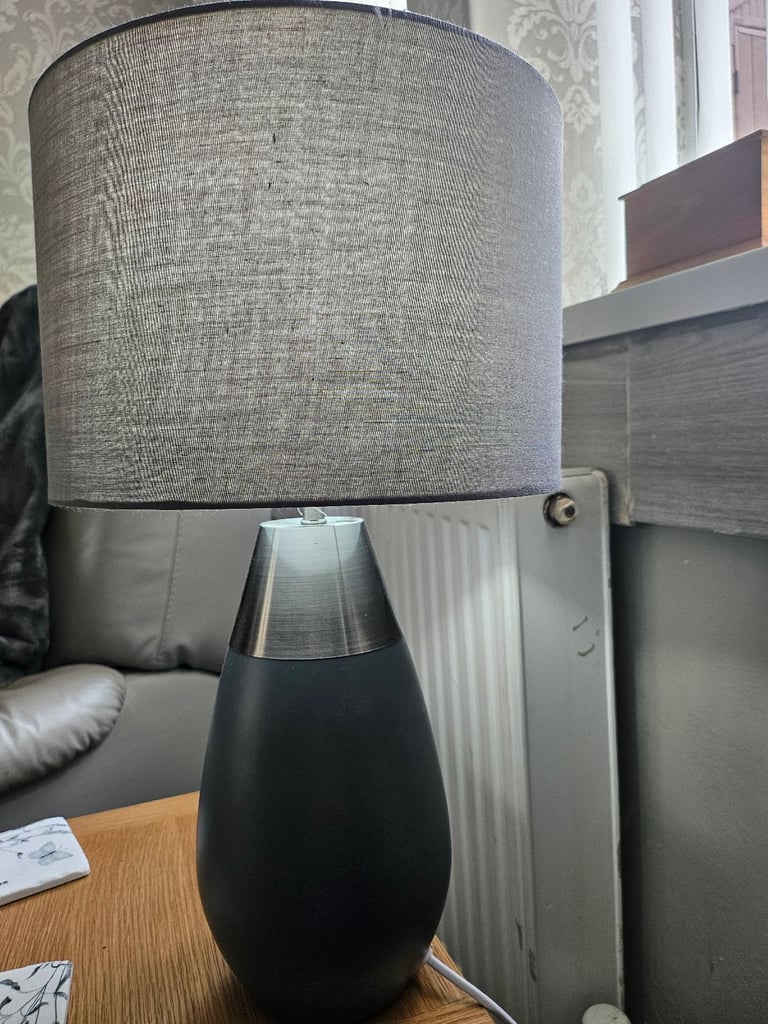 Grey table lamp