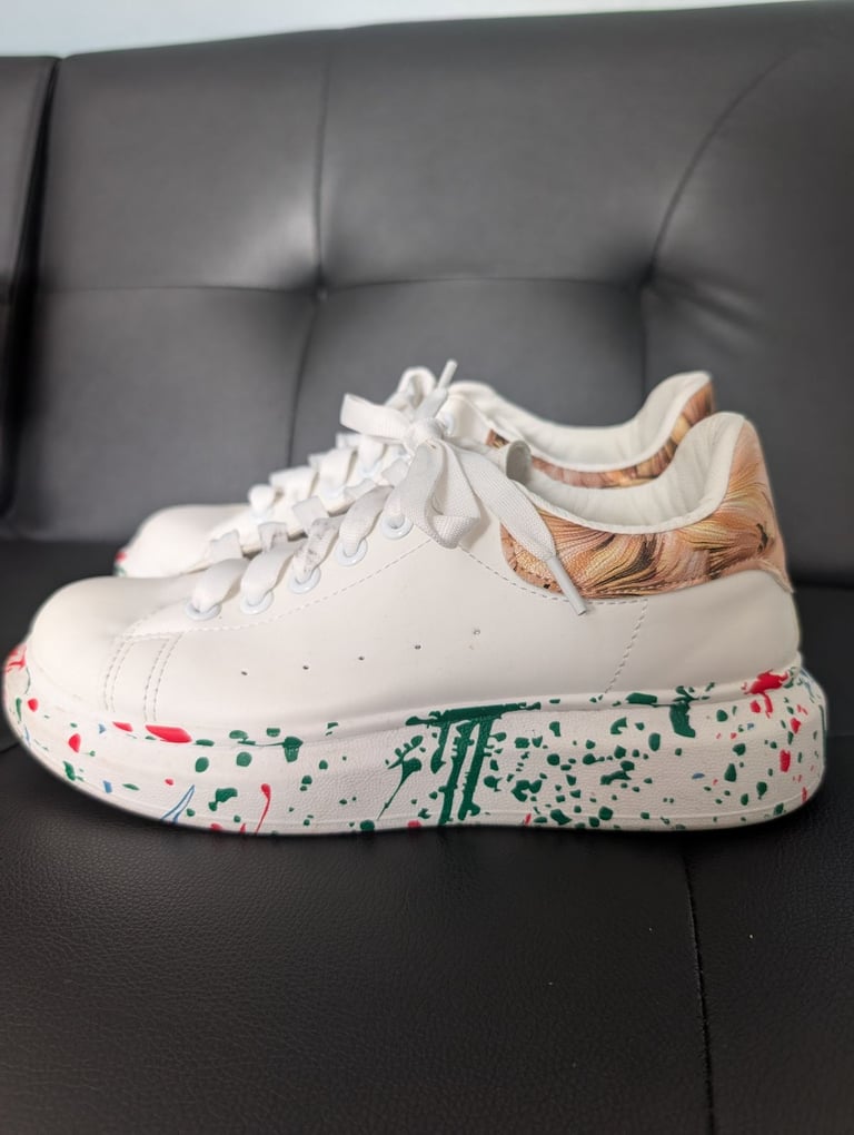 White Leather Women’s Trainers, Size EU 40 - UK 6