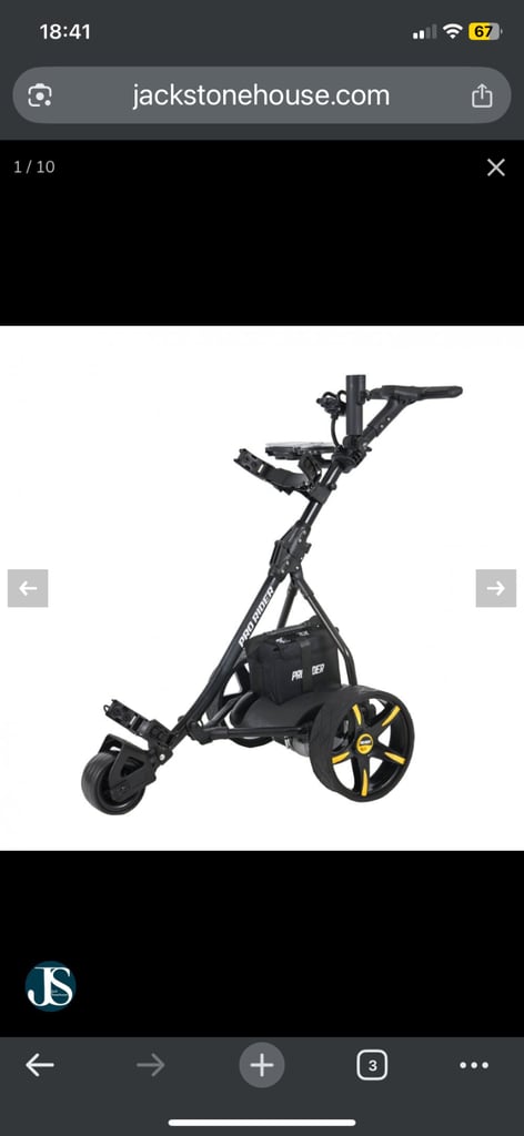 image for Pro Rider 36 hole electric golf trolley 