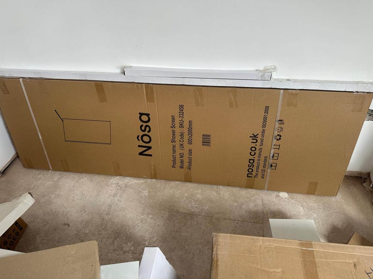 image for SHOWER SCREEN H2000mm x W600mm x D8mm