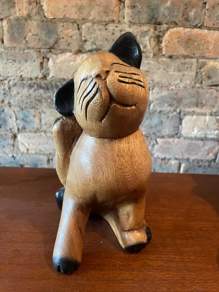 image for Wooden cat SOLD
