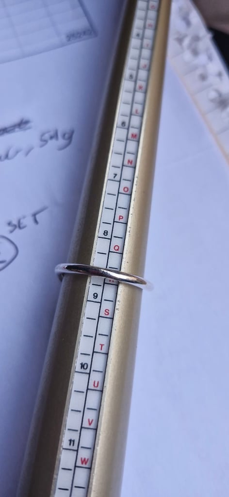 Silver and turquoise crossover ring