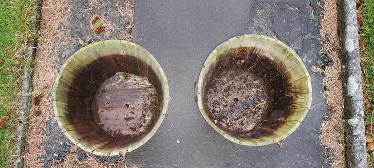 Wooden planters 