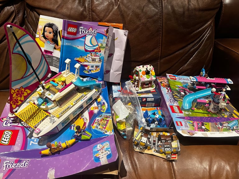 image for Lego Friends sets yacht, aeroplane, gingerbread house plus extras 