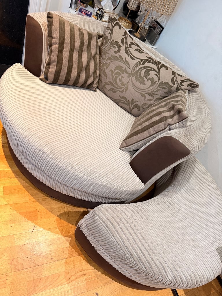 image for Dfs 3 seater sofa with swivel chair