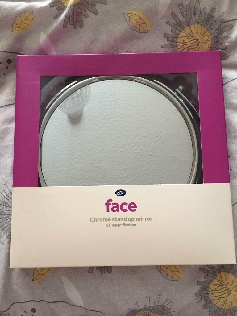 image for Boots chrome stand up face mirror 