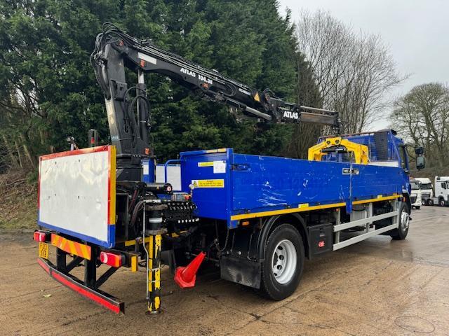 2013 13 DAF LF 55.220 alloy drop side Atlas 104.3 remote crane + block grab